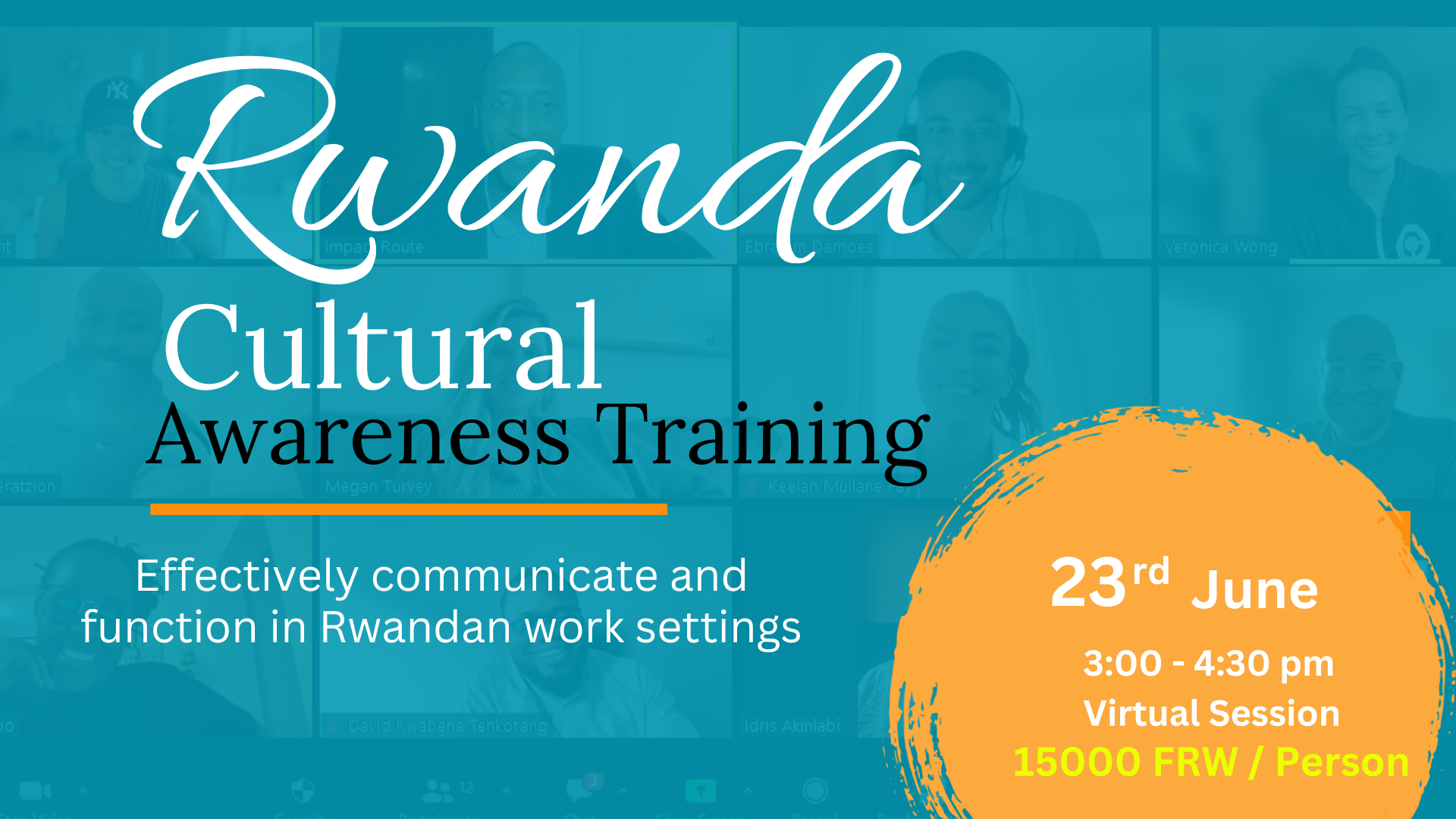 EventsBash-Rwanda Cultural Awareness Training